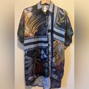 Free People Island Time Hawaiian Print Top